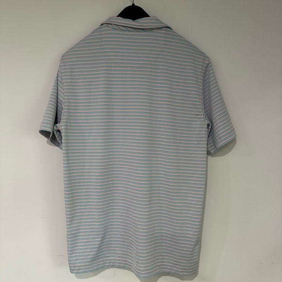 Pink/light blue, medium, good condition, performance polo - Picture 3 of 3